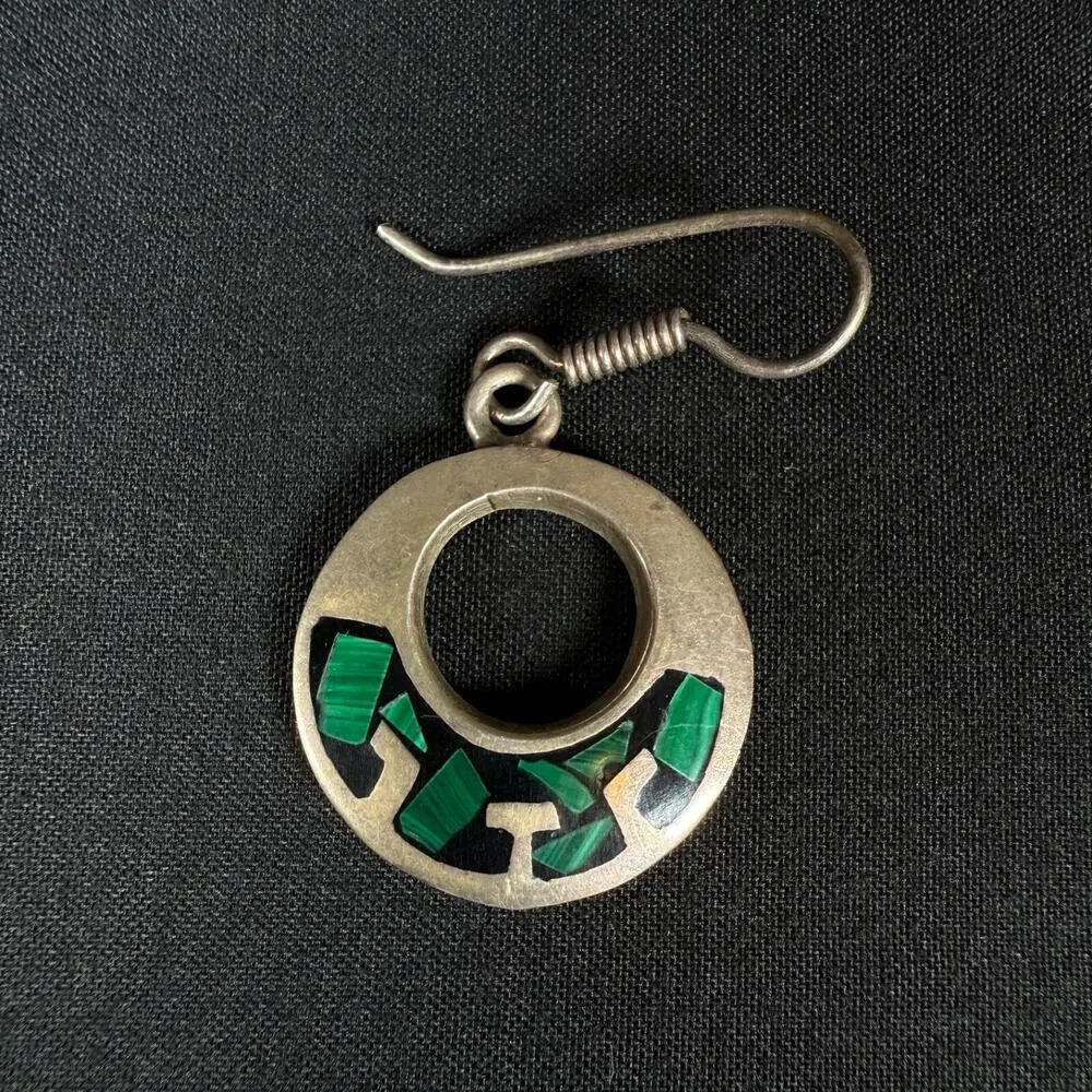 925 Sterling Silver Mexico vintage Earrings Handmade